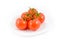 5 tomatos in plate