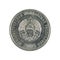 5 transnistrian kopecks coin 2005 reverse isolated on white background