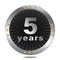 5 years anniversary badge - silver colour.
