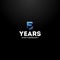 5 Years Anniversary Gradient Number Vector Design