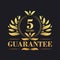 5 Years Guarantee Logo vector, 5 Years Guarantee sign symbol