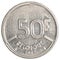 50 Belgian franc coin