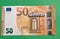 50 Euro Bill with Corona Lettering
