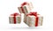 50 euro money wrapped brown packages 3d-illustration