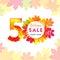 50 % off fall logo