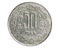 50 Paise coin, 1957~Today - Circulation serie, 1984. Bank of India. Obverse, issued on 1984