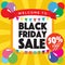 50 percent Black Friday Sale Banner Vector