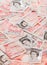 50 pound sterling bank notes background