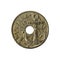 50 spanish centimos coin 1949 reverse