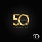 50 years anniversary logo, icon and symbol vector illustration