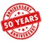 50 years anniversary rubber stamp