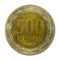 500 chilean peso coin 2002 obverse