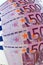 500 euro banknotes, optical effect