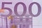 500 euro close-up
