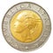 500 italian lira coin