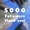 5000 followers sign