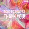 5000 followers thank you on abstract background