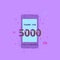 5000 Followers thank you banner. Vector illustration.