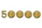 50000 bitcoin exchange rate, isolated. Crypto currency style for design