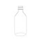 500ml Clear Glass Bottle No Cap, 31mm Neck