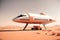 50mm Photograph of SpaceX starship designed by SpaceX landed on Mars realistic landscape, UHD, 8K, unreal 5 render, AI Generative