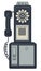 50s Street phone, telephone apparatus, call for money, receiver and dial