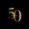 50th anniversary elegance logotype