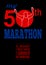 50th Marathon Race Poster