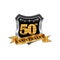 50th years anniversary icon logo. Graphic design element,EPS 8,EPS 10