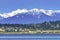 520 Bridge Lake Washington Snow Capped Cascade Mountains Bellevue Washington