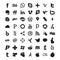 56 Popular Social Media Logo Icons black.