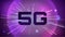 5g banner. Speed of light futuristic look