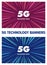 5G Blazing Fast Technology Banners.