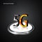 5g communication telecoms metallic logo technology innovation concept