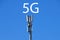 5g connection.Mobile tower. Mobile connection. High speed internet concept. technology concept of the future mobile network.