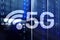 5G Fast Wireless internet connection Communication Mobile Technology concept