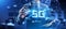 5G Fifth generation fast speed internet connection. Networking and telecommunication concept.