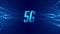 5G fifth generation fast speed telecom technology background