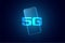 5G fifth generation mobile superfast technology background design