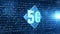 5g hi speeds connection futuristic and circuit board abstract digital technology background concept