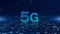 5G High-speed connection, Technology network data connection, Digital data network and cyber security. Conceptual futuristic