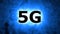 5G high-speed Internet of the new generation, concept. Neon sign