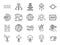 5G internet line icon set. Included icons as IOT, internet of things, bandwidth, signal, devices and more.