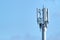 5G Network Connection Concept-5G smart cellular network antenna base station on the telecommunication mast