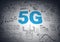 5G network or mobile speed as broadband concept with icons. - Vector