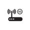5G router line icon. Vector outline sign
