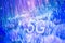 5G signs with Fiber optics background