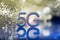 5G signs with Fiber optics background