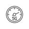 5g speeds speedometer icon line design.5g, speeds, Speedometer, Speed, icon, mobile, wireless, technology vector