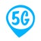 5G sticker online wireless system connection concept fifth innovative generation of high speed internet sign icon mobile